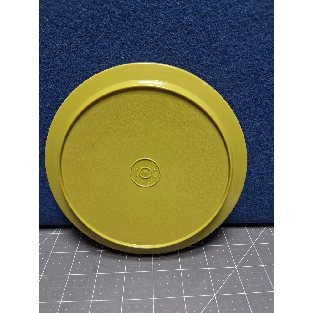 Tupperware Replacement Lid Avocado Green 1207 18 Vintage Round Seal‎